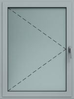 Okno z okuciem uchylnym